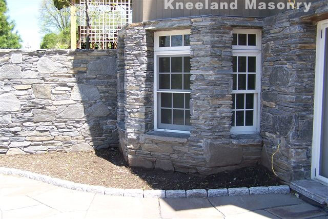 Slate Gray Exterior Stone Wall