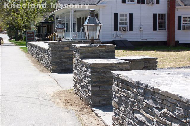 Artesian masonry wall in Stowe Vermont